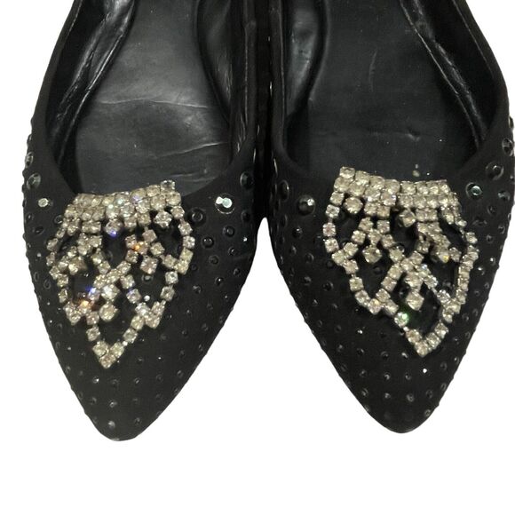 Vintage Clear Rhinestone Shoe Clips 1 -5/8" Dangle Fringe Grandmacore Retro - Picture 1 of 8